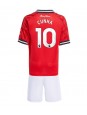Billige Manchester United Matheus Cunha #10 Hjemmedraktsett Barn 2025-26 Kortermet (+ Korte bukser)